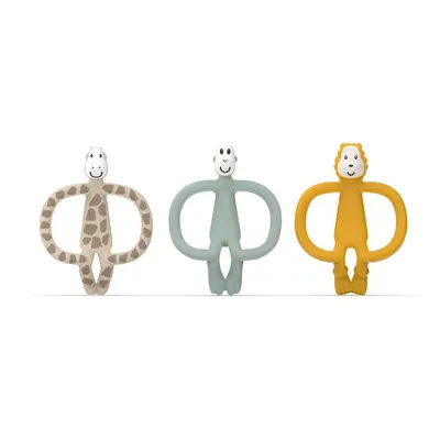 Matchstick Monkey Animal Teether Gift Set dárková sada pro děti Giraffe Gigi, Lion Luda, Monkey 