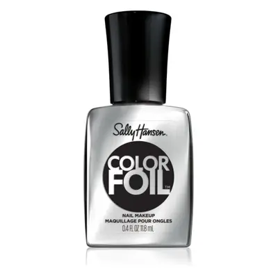 Sally Hansen Color Foil lak na nehty se zrcadlovým efektem odstín 120 Steel a Kiss 11,8 ml