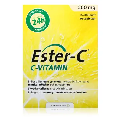 Ester-C Vitamin C 200 mg tablety pro podporu imunity, snížení míry únavy a vyčerpání 90 tbl