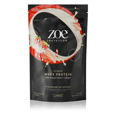 ZOE Whey Protein syrovátkový protein s kolagenem příchuť Strawberry Milkshake 454 g