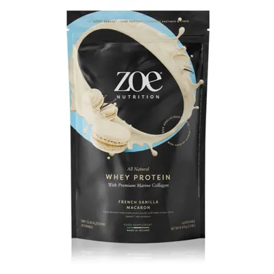 ZOE Whey Protein syrovátkový protein s kolagenem příchuť French Vanilla Macaron 454 g