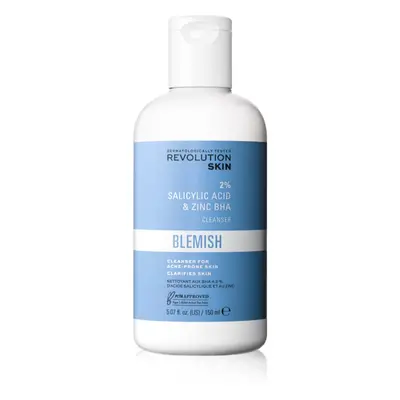 Revolution Skincare Blemish 2% Salicylic Acid & Zinc BHA exfoliační čisticí emulze pro problemat