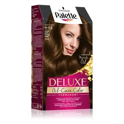 Schwarzkopf Palette Deluxe permanentní barva na vlasy odstín 4-65 Oslnivě hnědý 1 ks