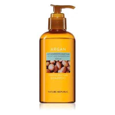 NATURE REPUBLIC Argan Essential Deep Care Shampoo hloubkově regenerační šampon pro poškozené vla