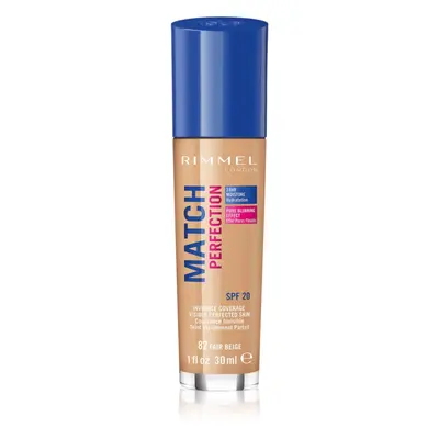 Rimmel Match Perfection tekutý make-up SPF 20 odstín 082 Fair Beige 30 ml