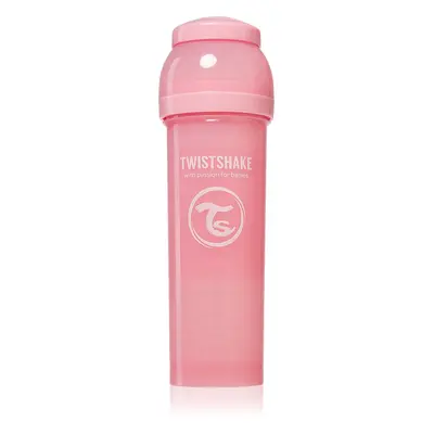 Twistshake Anti-Colic TwistFlow kojenecká láhev Pink 4 m+ 330 ml