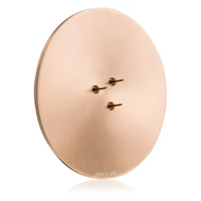 ester & erik accessories candle plates svícen na vonnou svíčku matt rose gold 9 cm