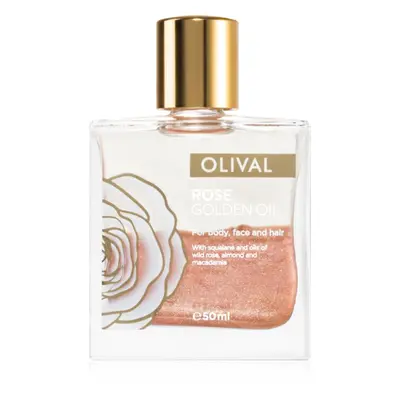 Olival Rose Gold olej se třpytkami na obličej, tělo a vlasy 50 ml