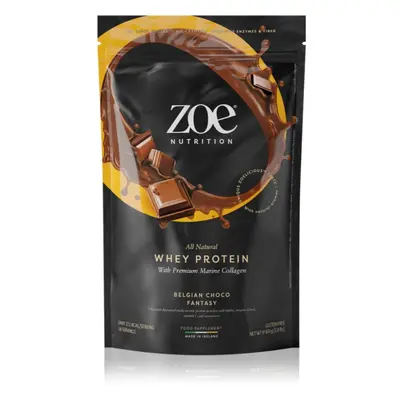 ZOE Whey Protein syrovátkový protein s kolagenem příchuť Belgian Choco Fantasy 454 g