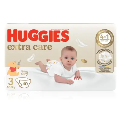 Huggies Extra Care Size 3 jednorázové pleny 6-10 kg 40 ks