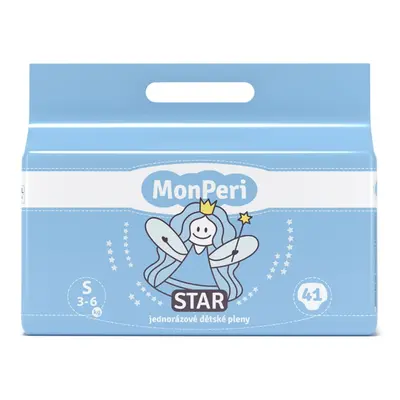 MonPeri Star Size S jednorázové pleny 3-6 kg 41 ks