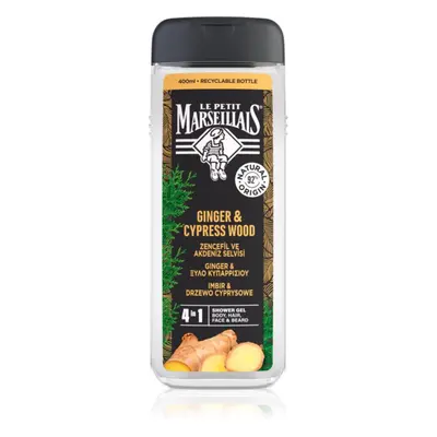 Le Petit Marseillais Ginger & Cypress Wood sprchový gel 4 v 1 pro muže 400 ml