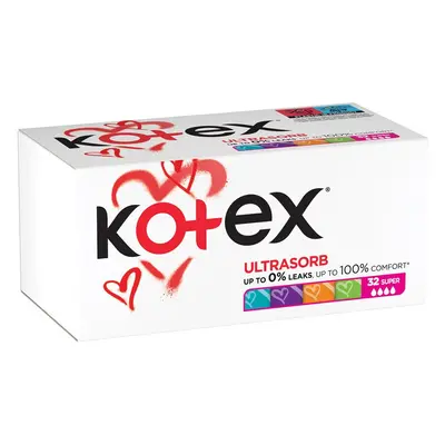 Kotex UltraSorb Super tampony 32 ks