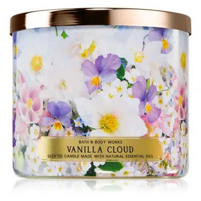 Bath & Body Works Vanilla Clouds vonná svíčka 411 g