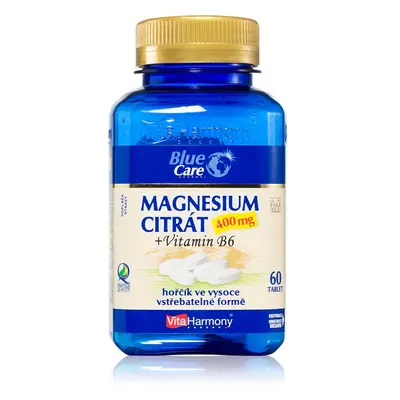 VitaHarmony Magnesium citrát 400 mg tablety pro podporu normální činnosti nervové soustavy, sval