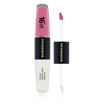 Dermacol 16H Lip Colour dlouhotrvající rtěnka a lesk na rty odstín 11 Soft Heart 2x4 ml