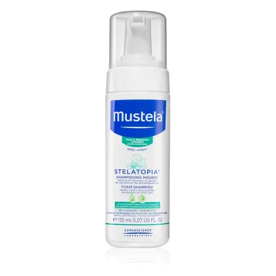 Mustela Bébé Stelatopia pěnový šampon pro děti od narození 150 ml