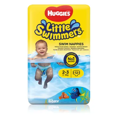 Huggies Little Swimmers 2-3 jednorázové plenkové plavky 3-8 kg 12 ks