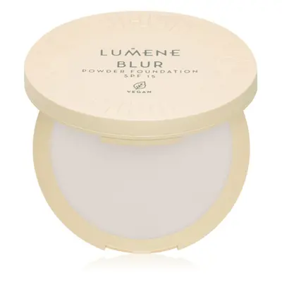 Lumene Blur kompaktní pudr a make-up 2 v 1 SPF 15 odstín No. 0 10 g