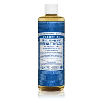 Dr. Bronner’s Peppermint tekuté univerzální mýdlo 475 ml