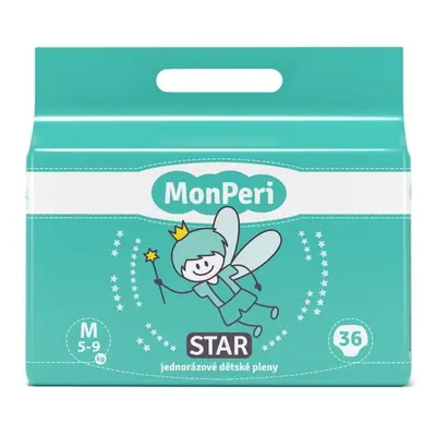 MonPeri Star Size M jednorázové pleny 5-9 kg 36 ks