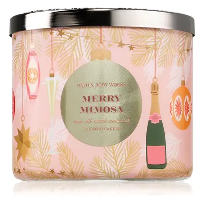 Bath & Body Works Merry Mimosa vonná svíčka 411 g