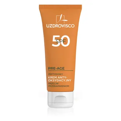 Uzdrovisco Pre-Age Peptide Antioxidant Cream SPF 50 ochranný denní krém SPF 50 50 ml