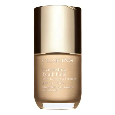 Clarins Everlasting Youth Fluid rozjasňující make-up SPF 15 odstín 101 Linen 30 ml