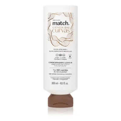 Match. Science of Curves bezoplachový kondicionér pro vlnité a kudrnaté vlasy 300 ml