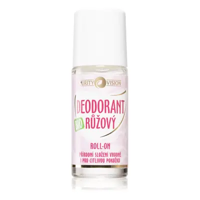 Purity Vision BIO deodorant roll-on s růžovou vodou 50 ml