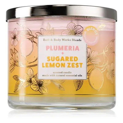 Bath & Body Works Plumeria & Sugared Lemon Zest vonná svíčka 411 g