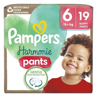 Pampers Harmonie Pants Size 6 plenkové kalhotky 15+ kg 19 ks