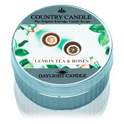 Country Candle Lemon Tea & Roses čajová svíčka 42 g