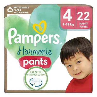 Pampers Harmonie Pants Size 4 plenkové kalhotky 9-15 kg 22 ks