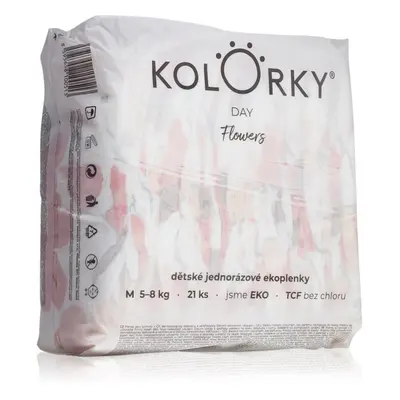 Kolorky Day Flowers jednorázové EKO pleny velikost M 5-8 Kg 21 ks