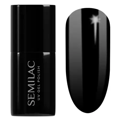 Semilac UV Hybrid Black & White gelový lak na nehty odstín 031 Black Diamond 7 ml