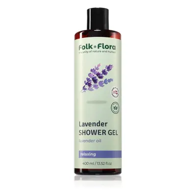 Folk & Flora Lavender relaxační sprchový gel 400 ml