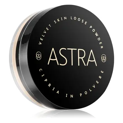 Astra Make-up Velvet Skin rozjasňující sypký pudr pro sametový vzhled pleti odstín 02 Porcelain 