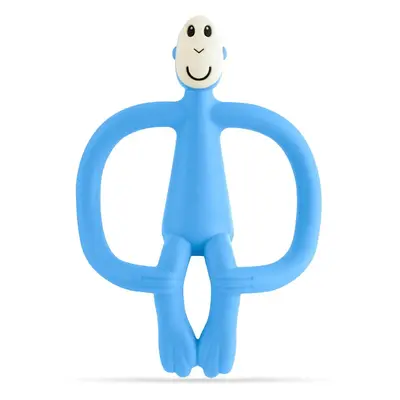 Matchstick Monkey Teething Toy and Gel Applicator kousátko s kartáčkem 2 v 1 Light Blue 1 ks