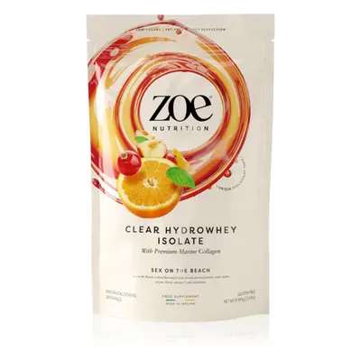 ZOE Clear Hydrowhey Isolate syrovátkový izolát s kolagenem příchuť Sex on the Beach 454 g