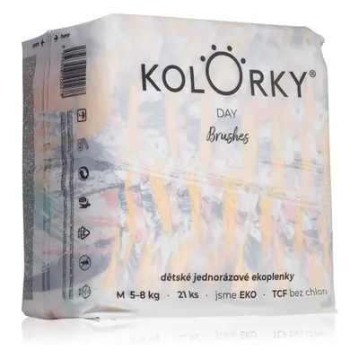 Kolorky Day Brushes jednorázové EKO pleny velikost M 5-8 Kg 21 ks