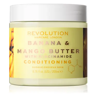 Revolution Haircare Hair Mask Banana & Mango Butter intenzivně ošetřující maska na vlasy 200 ml