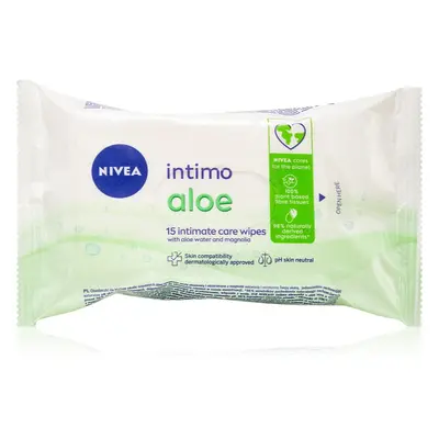 Nivea Intimo Aloe ubrousky pro intimní hygienu 15 ks