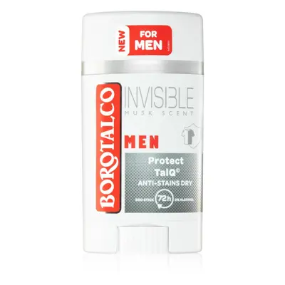 Borotalco MEN Invisible deodorant roll-on proti bílým a žlutým skvrnám pro muže vůně Musk Scent 