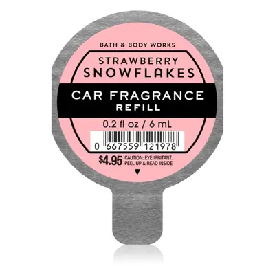 Bath & Body Works Strawberry Snowflakes vůně do auta náhradní náplň 6 ml