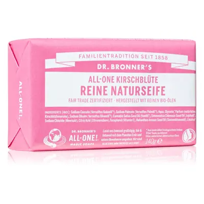 Dr. Bronner’s Cherry Blossom Pure Castile Soap Bar tuhé mýdlo 140 g