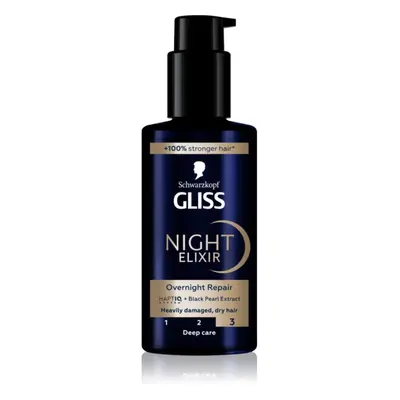 Schwarzkopf Gliss Night Elixir bezoplachový elixír pro poškozené vlasy 100 ml