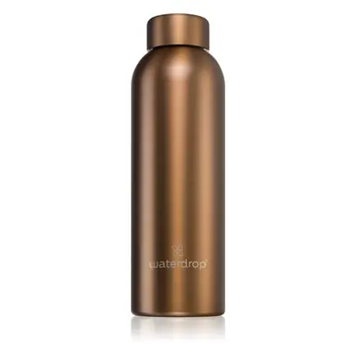 Waterdrop Thermo Steel Metal nerezová láhev na vodu barva Bronze Brushed 600 ml