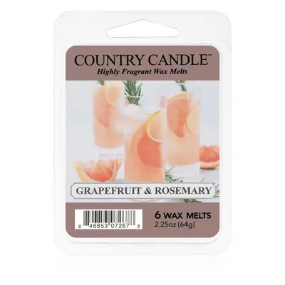 Country Candle Grapefruit & Rosemary vosk do aromalampy 64 g