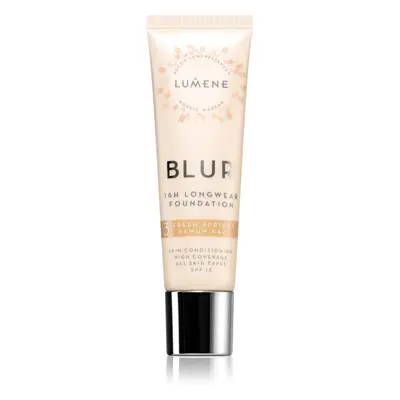 Lumene Blur 16h Longwear dlouhotrvající make-up SPF 15 odstín 3 Fresh Apricot 30 ml